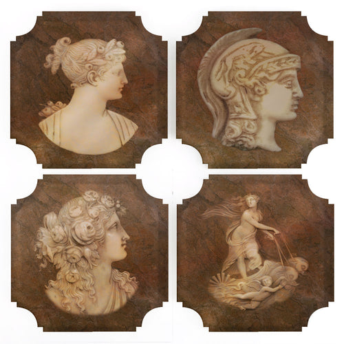 Coasters | Roman Intaglios, set of four