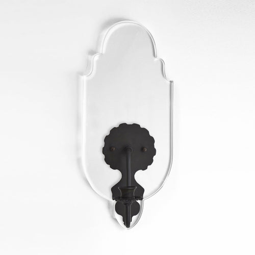 William & Mary Sconce, Clear Acrylic