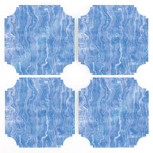 Load image into Gallery viewer, Coasters | Blue Agate, set of four