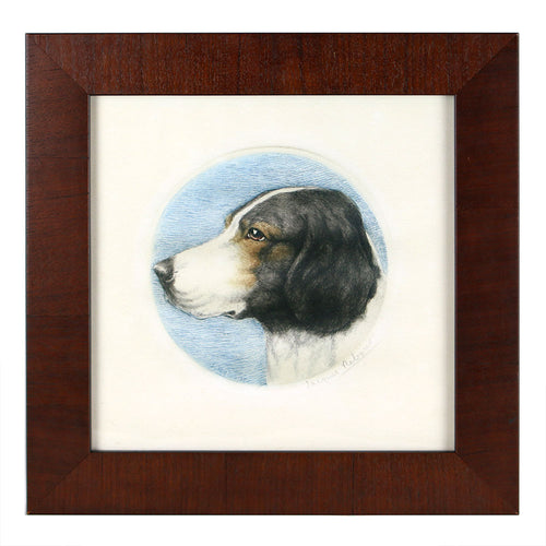 Reprotique Framed Woodcuts of Dogs - Framed