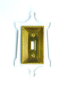 Acrylic + Brass | Pagoda Style, Clear
