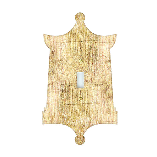 Pagota Switch Plates, Acrylic | Gold Leaf Gilded