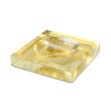 Load image into Gallery viewer, Acrylic Block Soap Dish | Gold Leaf