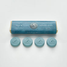 Load image into Gallery viewer, fox and fern wedgewood blue artisan soaps