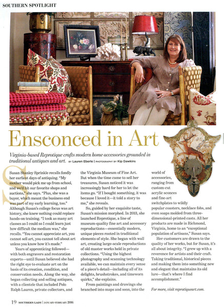 Reprotique Featured in Southern Lady Magazine