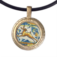 Load image into Gallery viewer, Fob Necklace, Delft Bunny