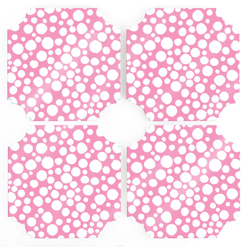 Coasters | Pink Dot World (Set of Four)