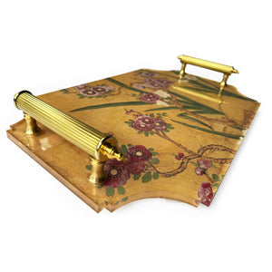 Acrylic Tray - Helen's Panels with Brass Handles