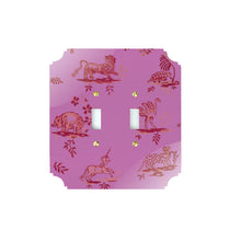 Load image into Gallery viewer, Printed Switch Plates | Pink LaToile