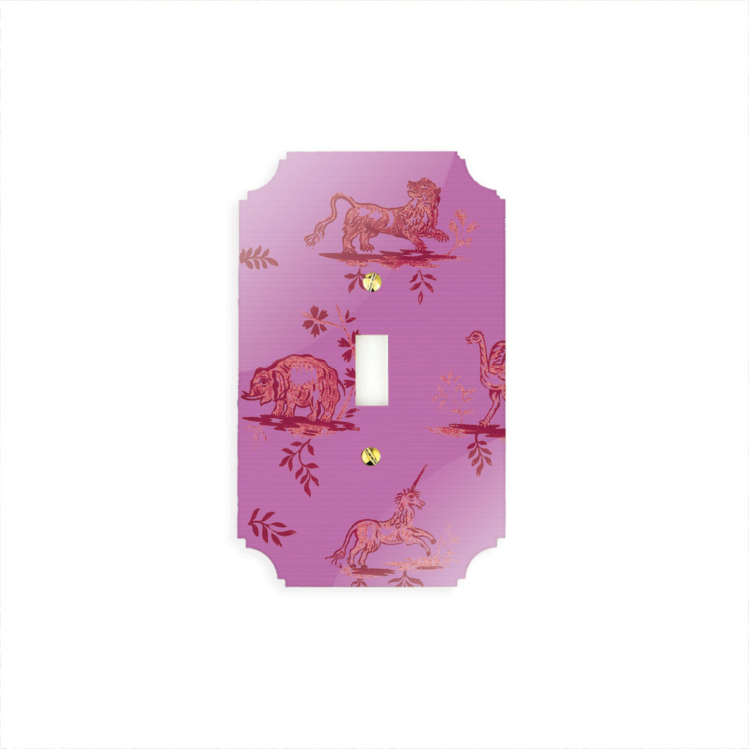 Printed Switch Plates | Pink LaToile