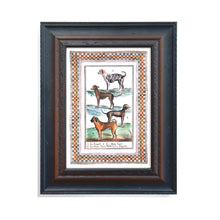 Load image into Gallery viewer, Framed artwork of dogs on a white background