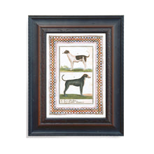 Load image into Gallery viewer, Framed artwork with illustrations of dogs on a white background