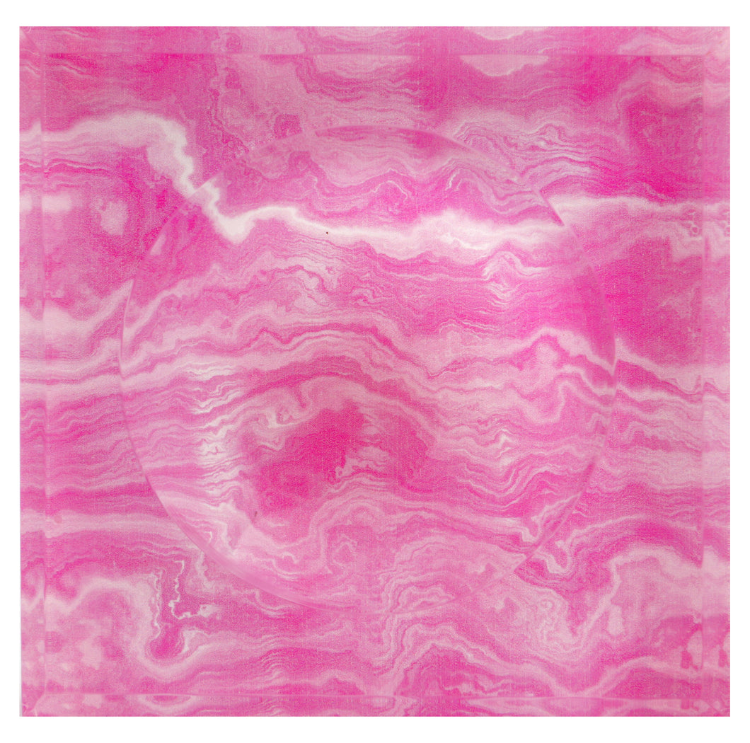 Acrylic Block Soap Dish | Pink Agate