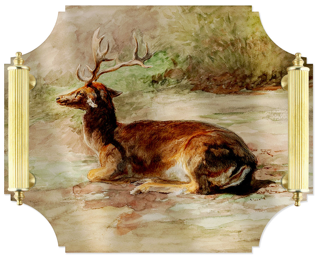 Acrylic Tray - Bonheur Resting Stag