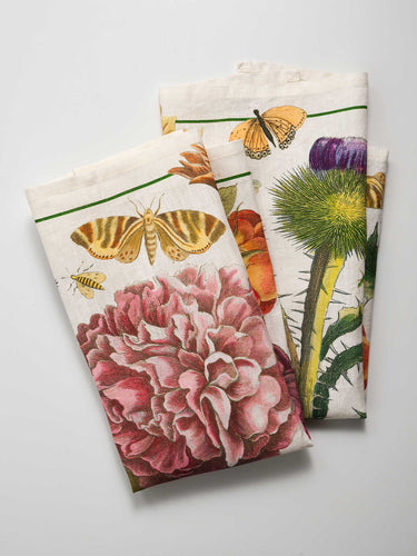 Peony & Scottish Thistle Tea Towels