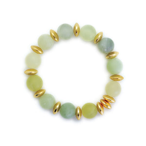 10mm Jade Matte Crystal Bead Bracelet