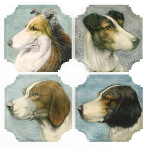 Coasters | Dogs, set of four