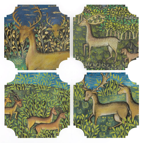 Coasters | Mogal Deer, set of four