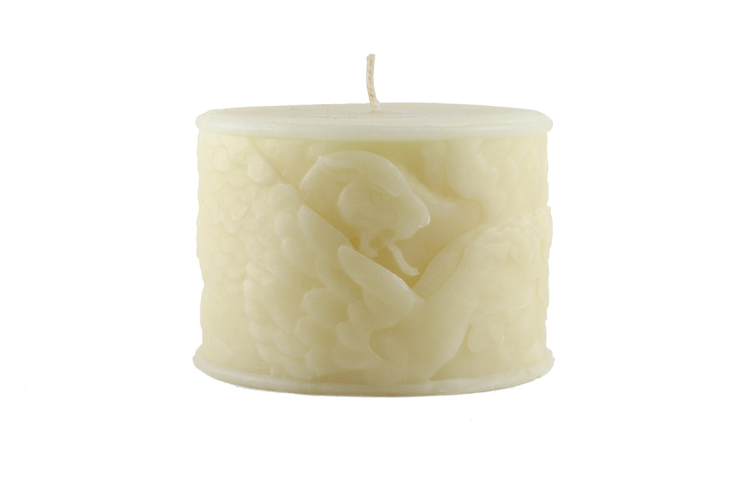 Cream Griffin Hand Poured Candle