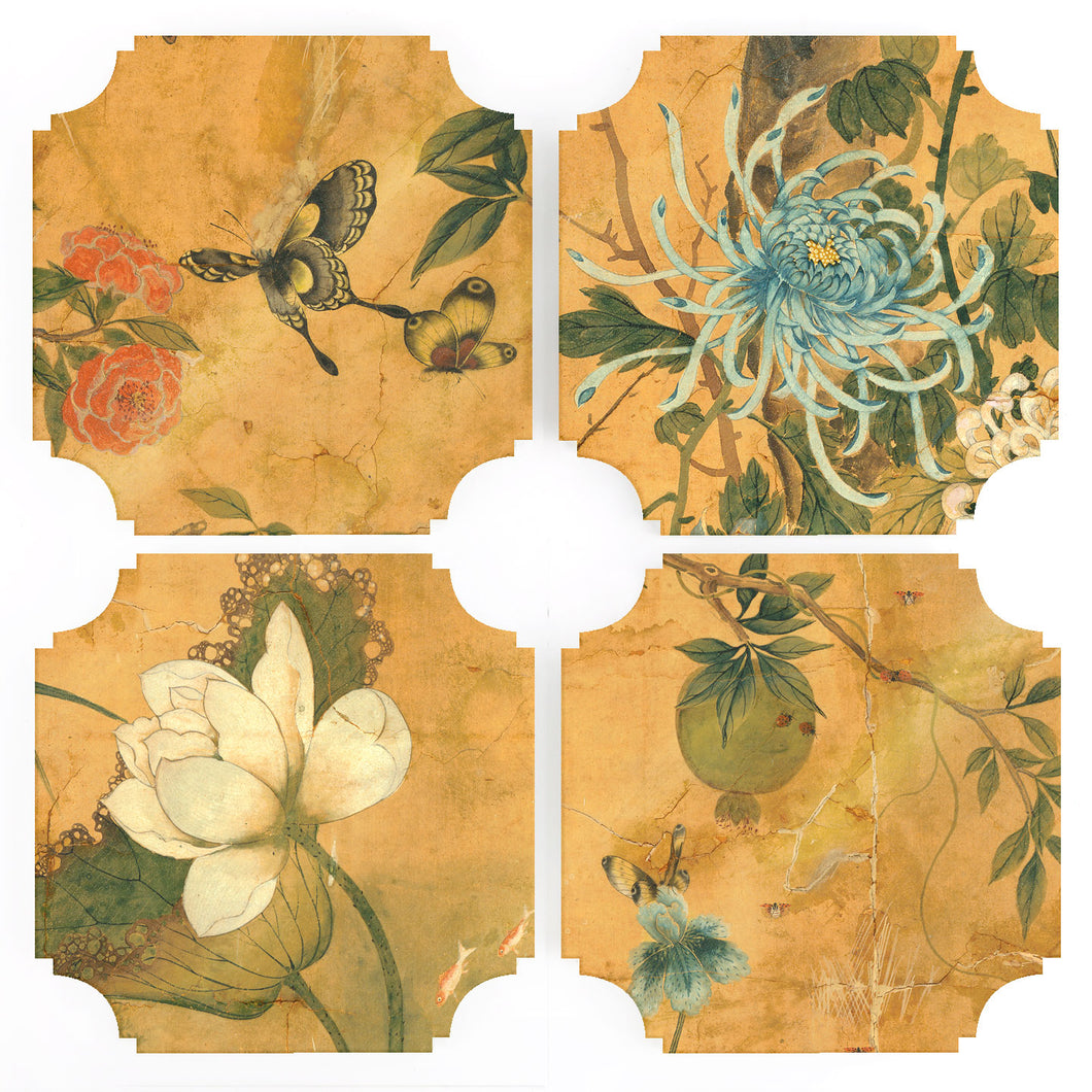 Coasters | Asian, set of four