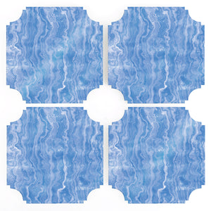 Coasters | Blue Agate, set of four