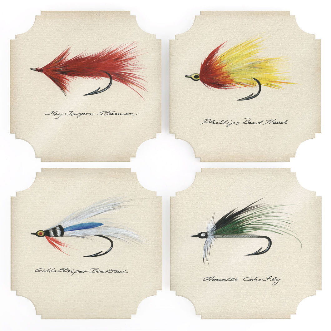 Coasters | Lures, set of four