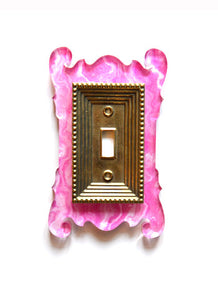 Acrylic + Brass | Rococo Style, Pink Agate