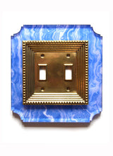Load image into Gallery viewer, Acrylic + Brass | Georgian Style, Blue Agate
