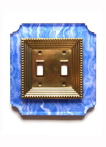 Acrylic + Brass | Georgian Style, Blue Agate