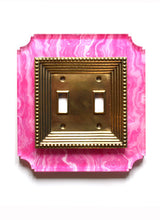 Load image into Gallery viewer, Acrylic + Brass | Georgian Style, Pink Agate