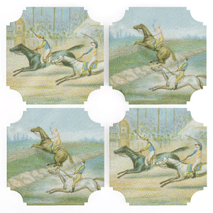 Coasters | Horse Race, set of four