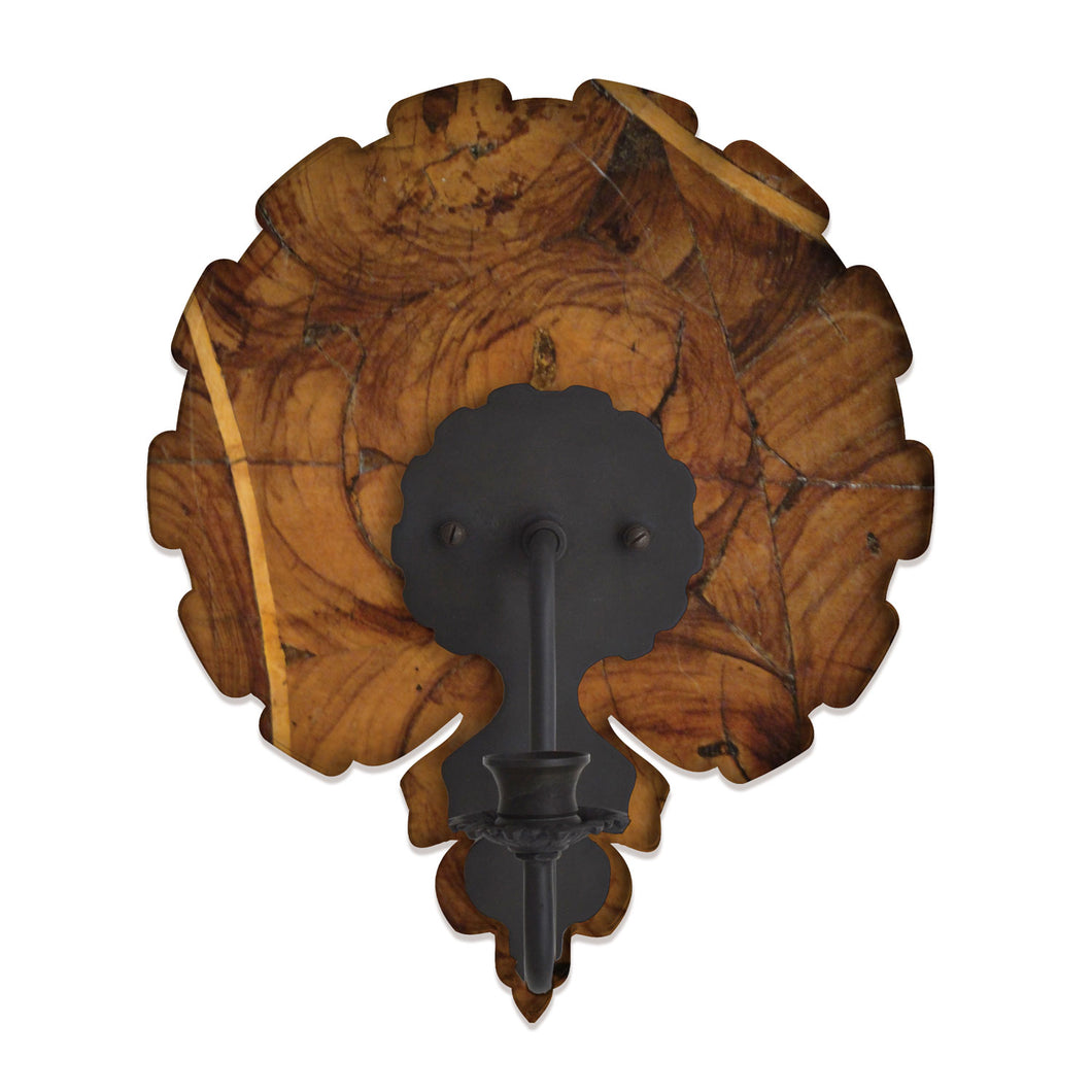 Scallop Sconce, Oysterwood Print