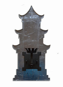 Pagoda Sconce, Silvered