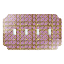 Load image into Gallery viewer, Printed Switch Plates | Pink Rattan