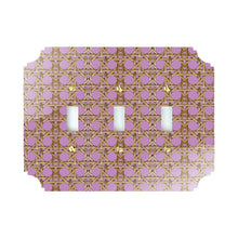 Load image into Gallery viewer, Printed Switch Plates | Pink Rattan