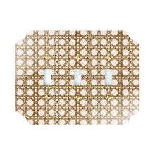 Load image into Gallery viewer, Printed Switch Plates | Cream Rattan
