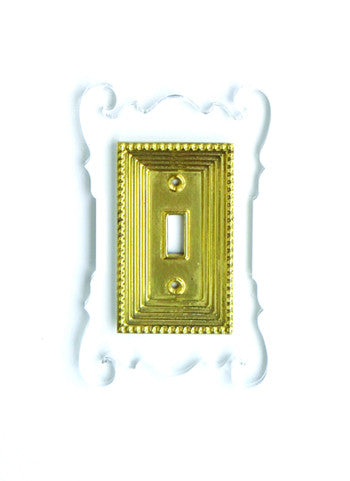 Acrylic + Brass | Rococo Style, Clear