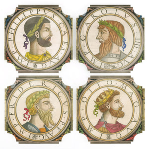 Coasters | Roman Emperors, set of four