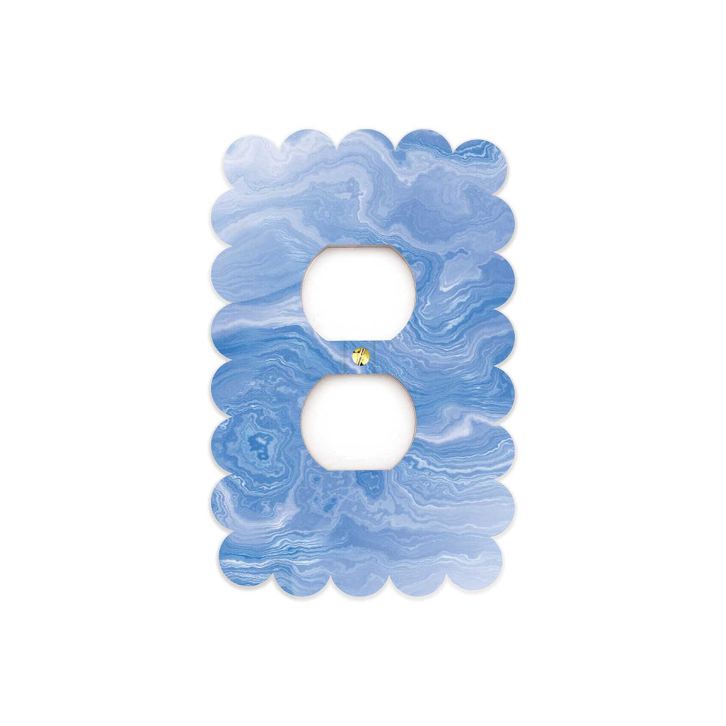 Sassy Outlet Cover Plate | Blue Agate