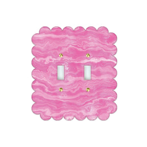 Sassy Switch Plates, Acrylic | Pink Agate