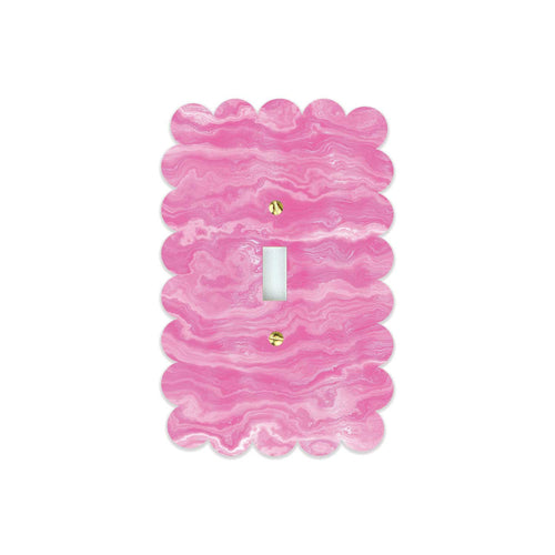 Sassy Switch Plates, Acrylic | Pink Agate
