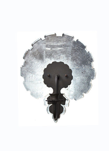 Scallop Sconce, Silvered