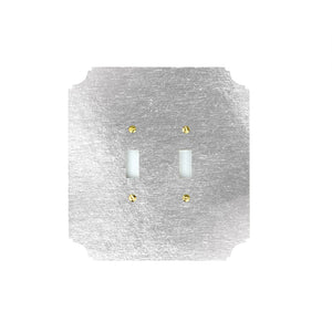 Switch Plates, Acrylic | Silvered