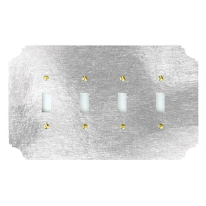 Switch Plates, Acrylic | Silvered